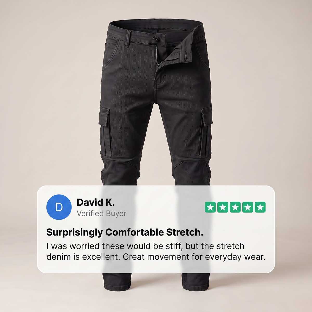 Brookline – jeansy cargo męskie