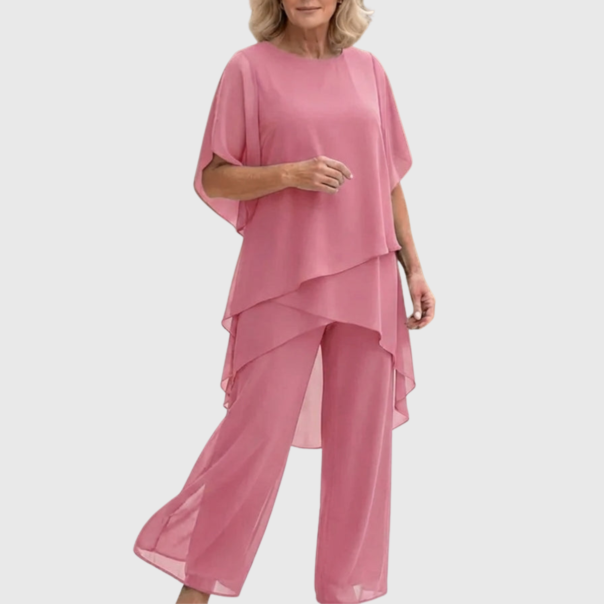 Eulalie™ Elegancki Asymetrycznie Drapowany Komplet