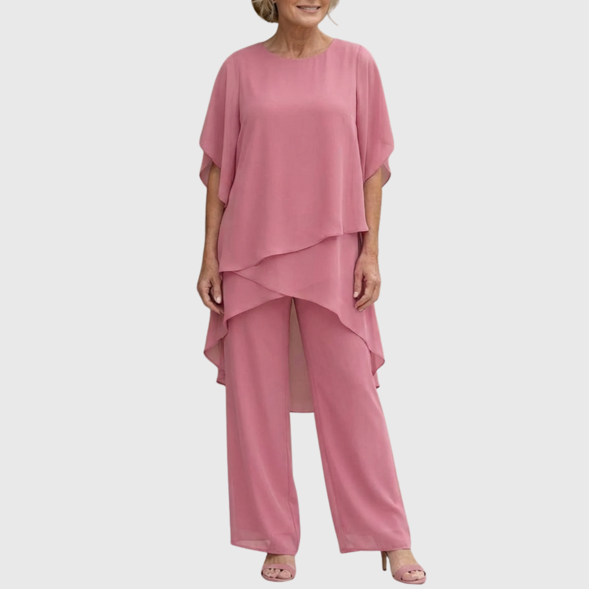 Eulalie™ Elegancki Asymetrycznie Drapowany Komplet