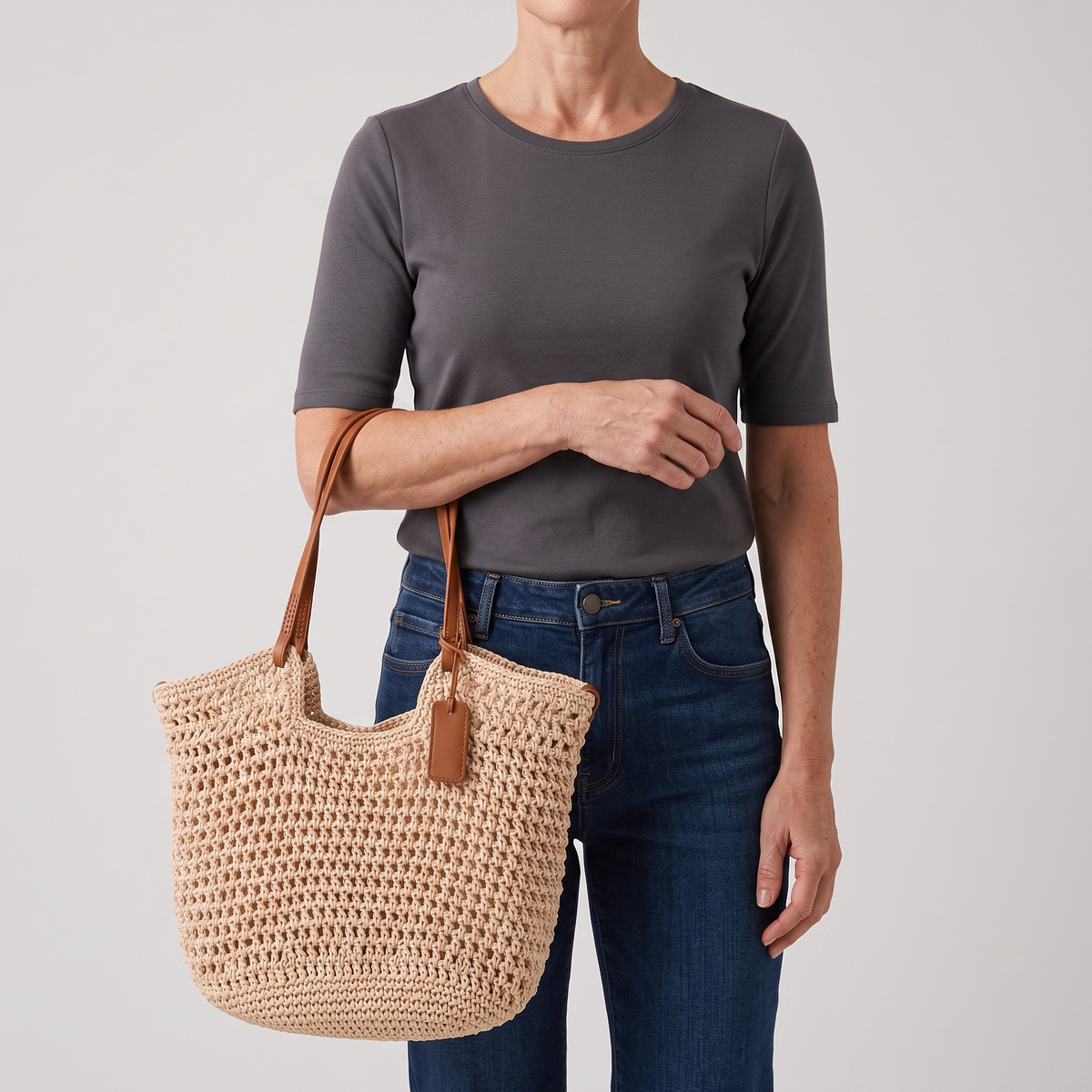 CLARA RĘCZNIE TKANA TORBA SHOPPER