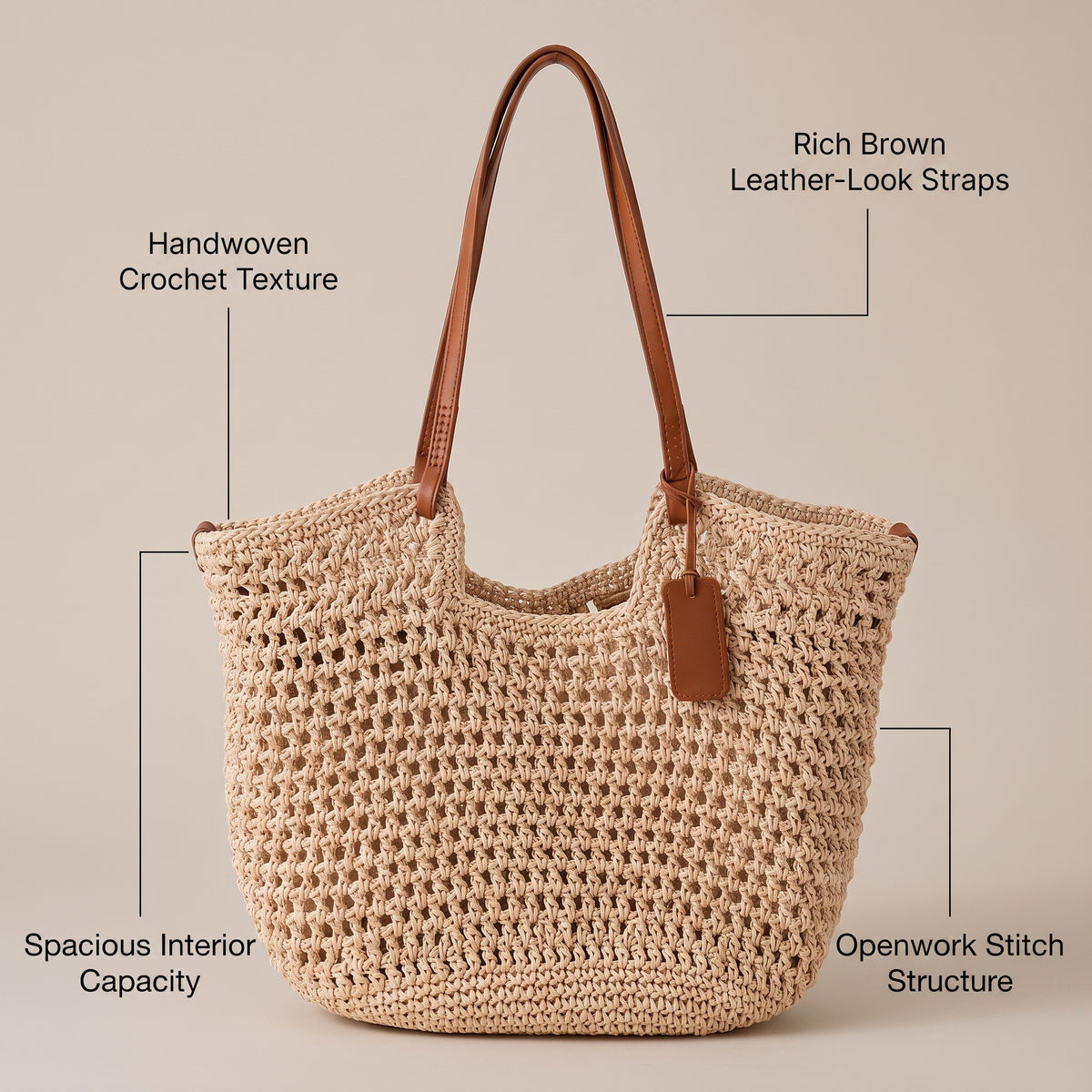 CLARA RĘCZNIE TKANA TORBA SHOPPER