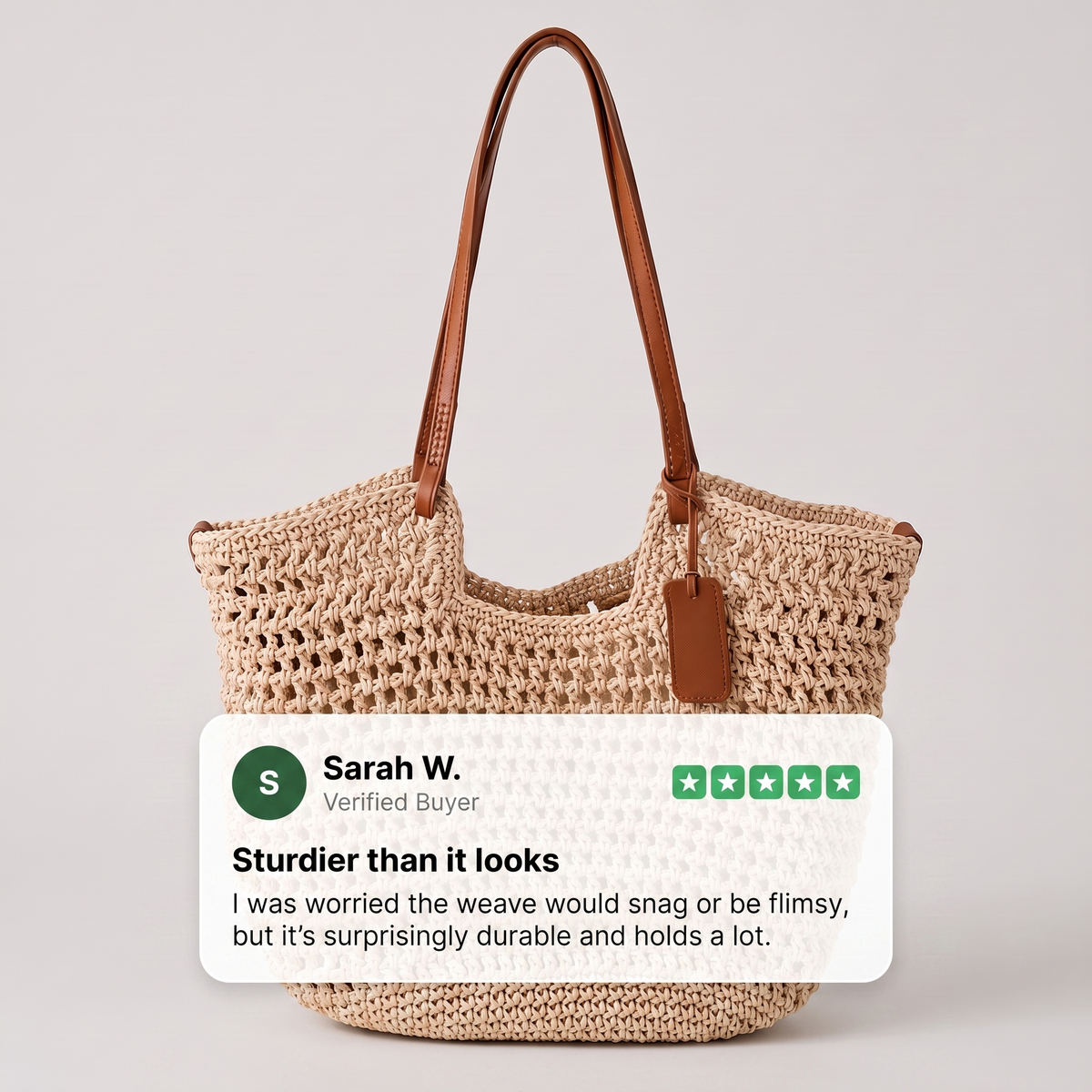CLARA RĘCZNIE TKANA TORBA SHOPPER