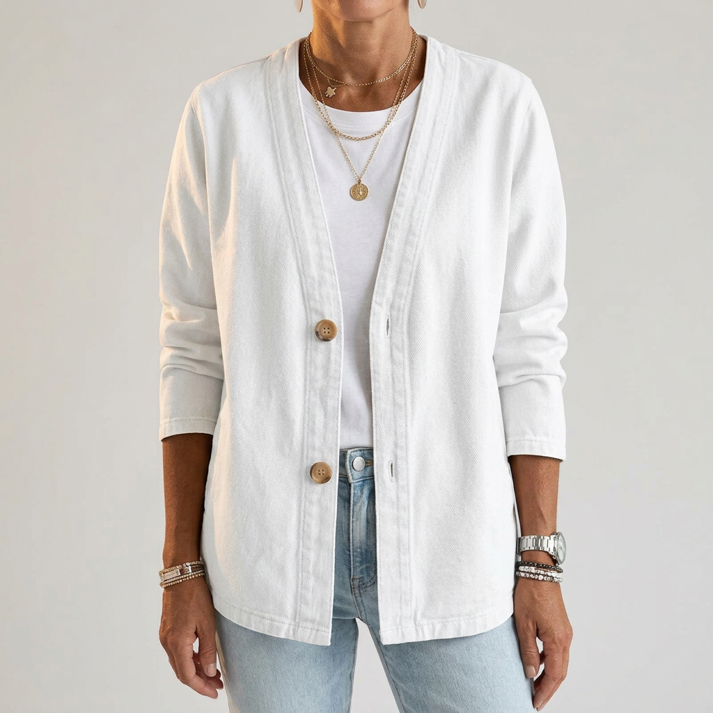 AILSA LUŹNY KARDIGAN Z DENIMU