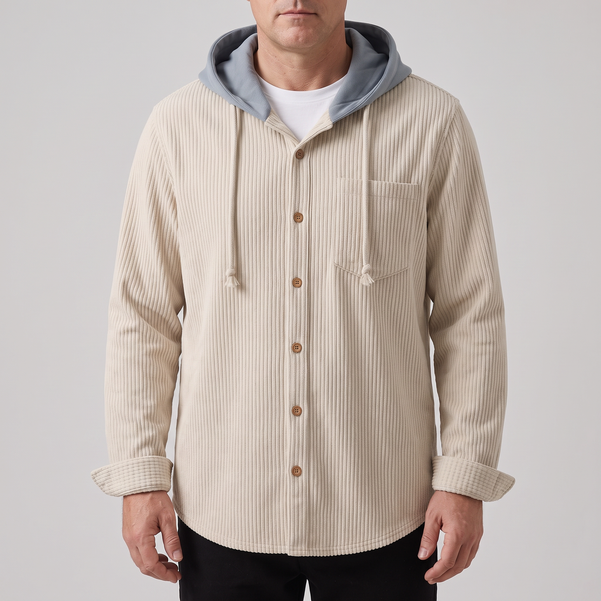 Dante – bluza z kapturem ze sztruksu