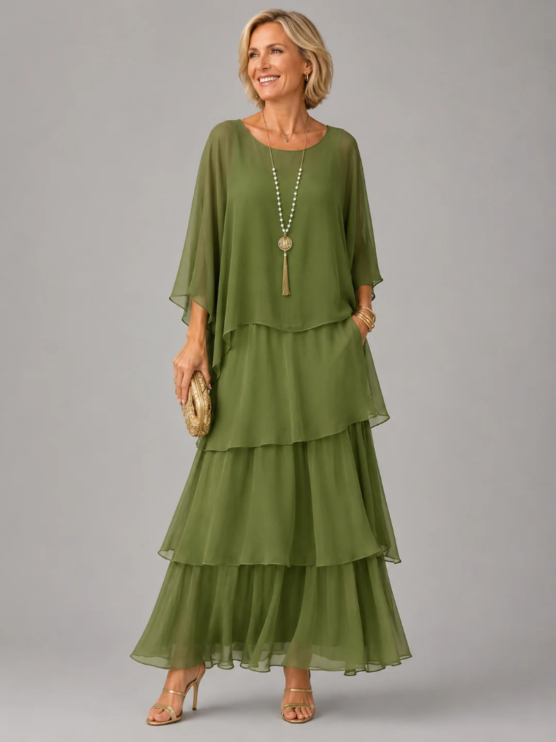 Amora™ Elegancka Warstwowa Sukienka Maxi