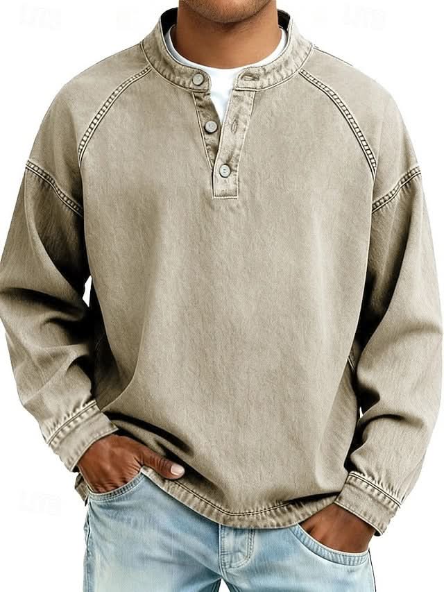 Bromley – luźna bluza henley