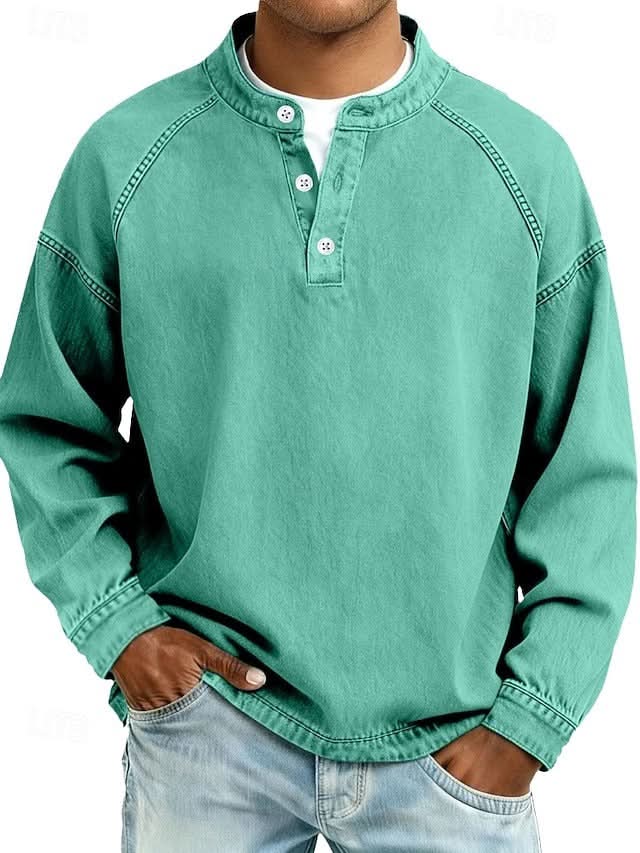 Bromley – luźna bluza henley