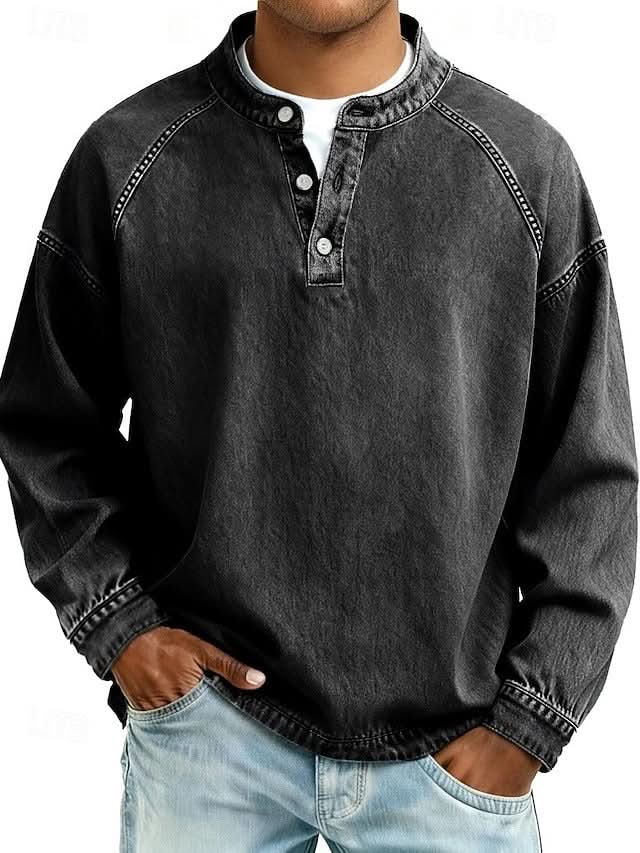 Bromley – luźna bluza henley