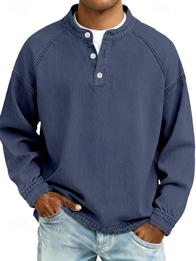 Bromley – luźna bluza henley