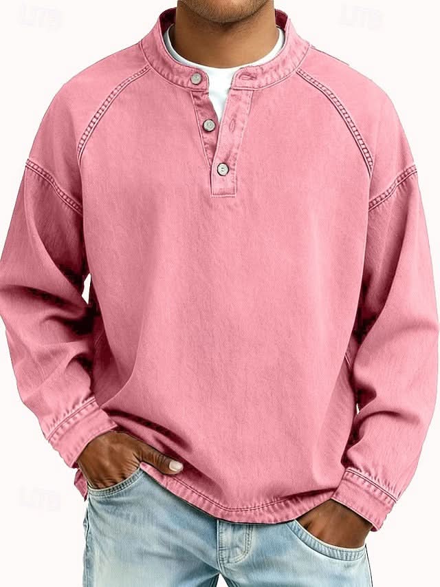 Bromley – luźna bluza henley