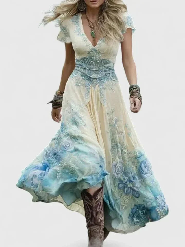 SOPHIA ELEGANCKA SUKIENKA MAXI