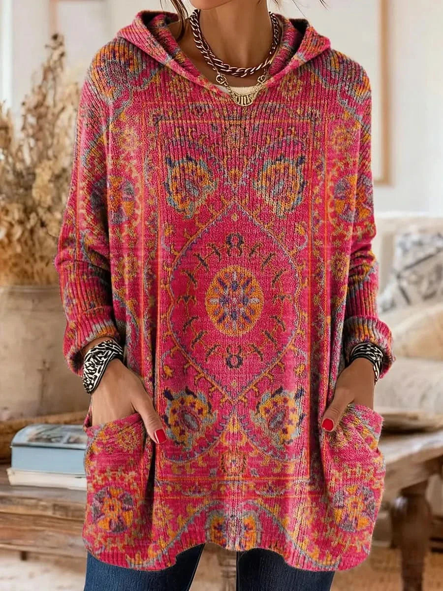 LOWENNA Tunika Boho z Kapturem