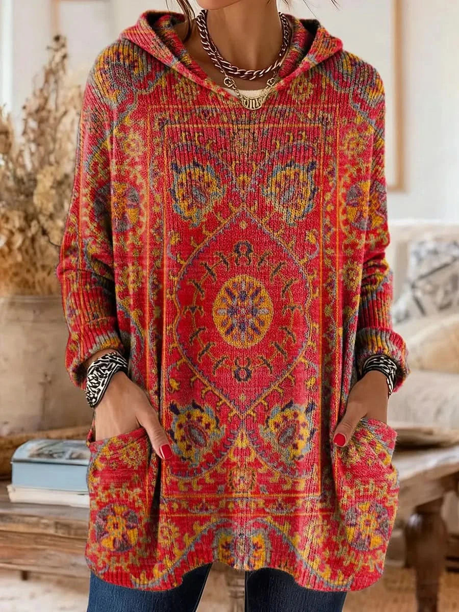 LOWENNA Tunika Boho z Kapturem