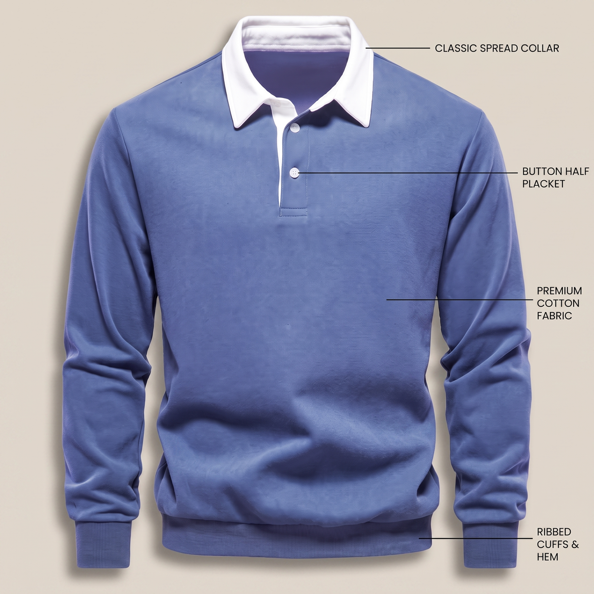 Ellison – sweter polo