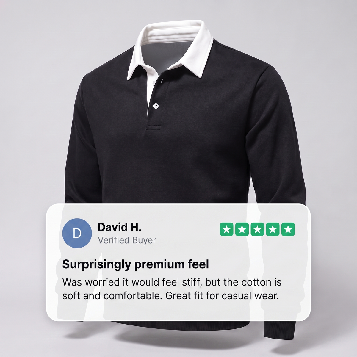 Ellison – sweter polo