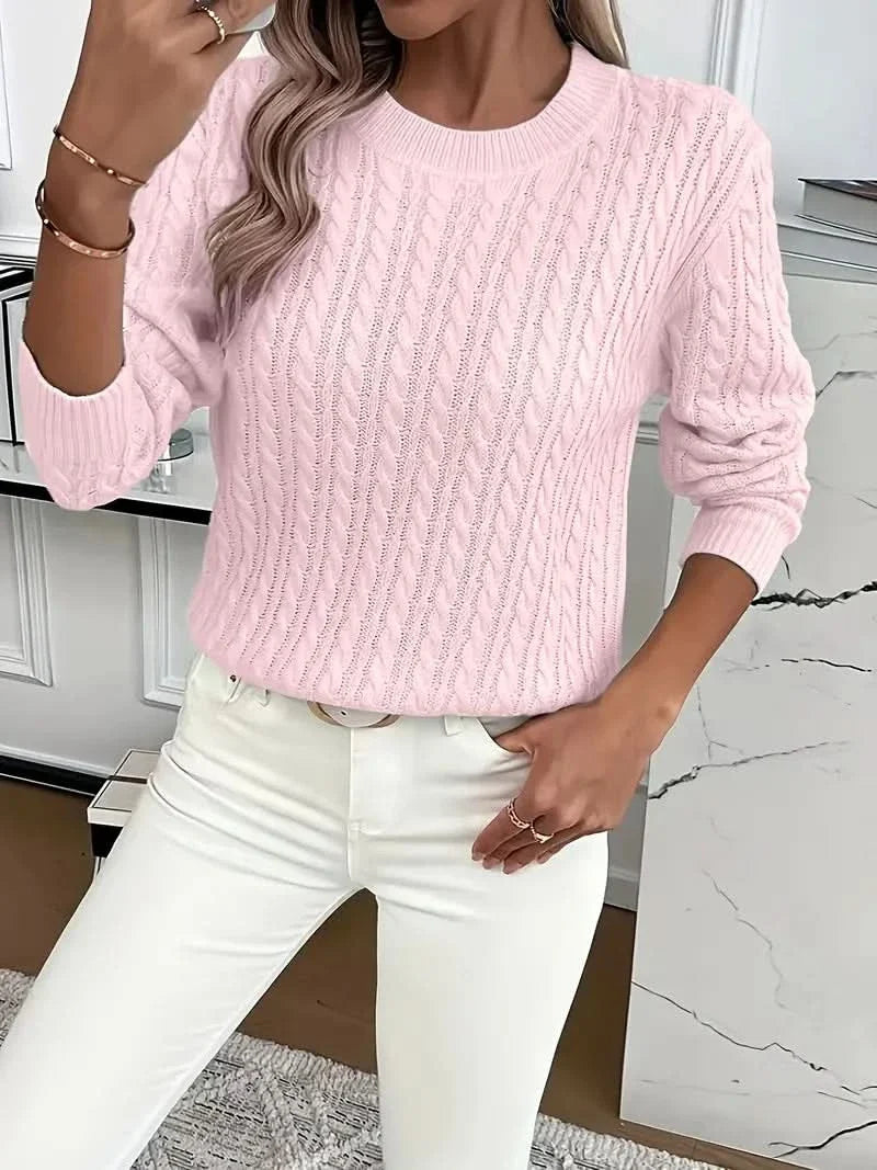 MARIELLE Sweter z warkoczowym splotem