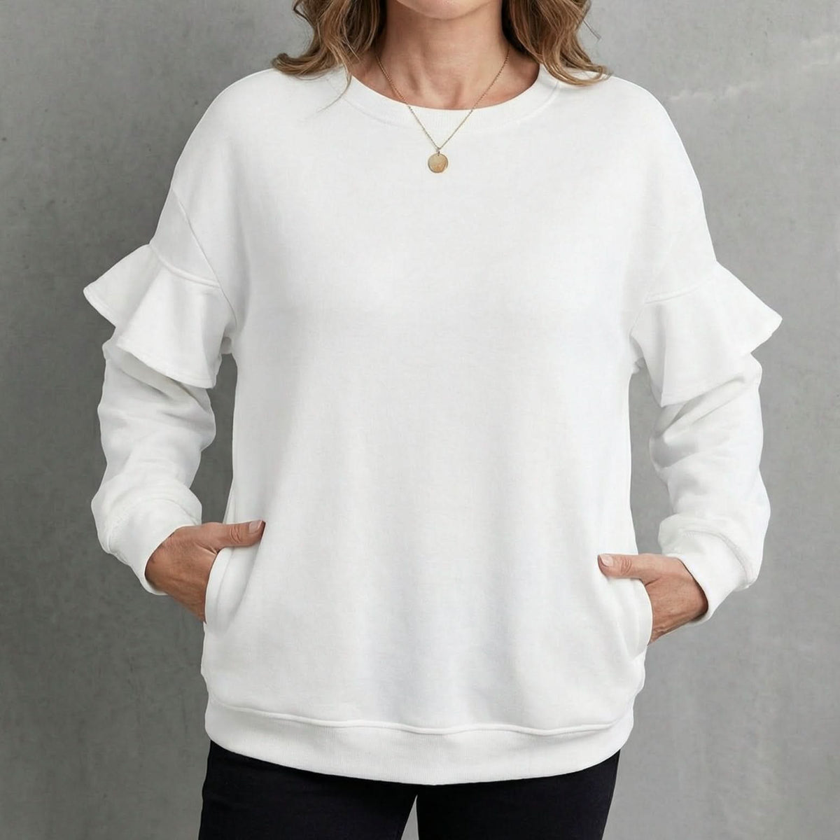 HAVEN Bluza z mieszanki bawełny