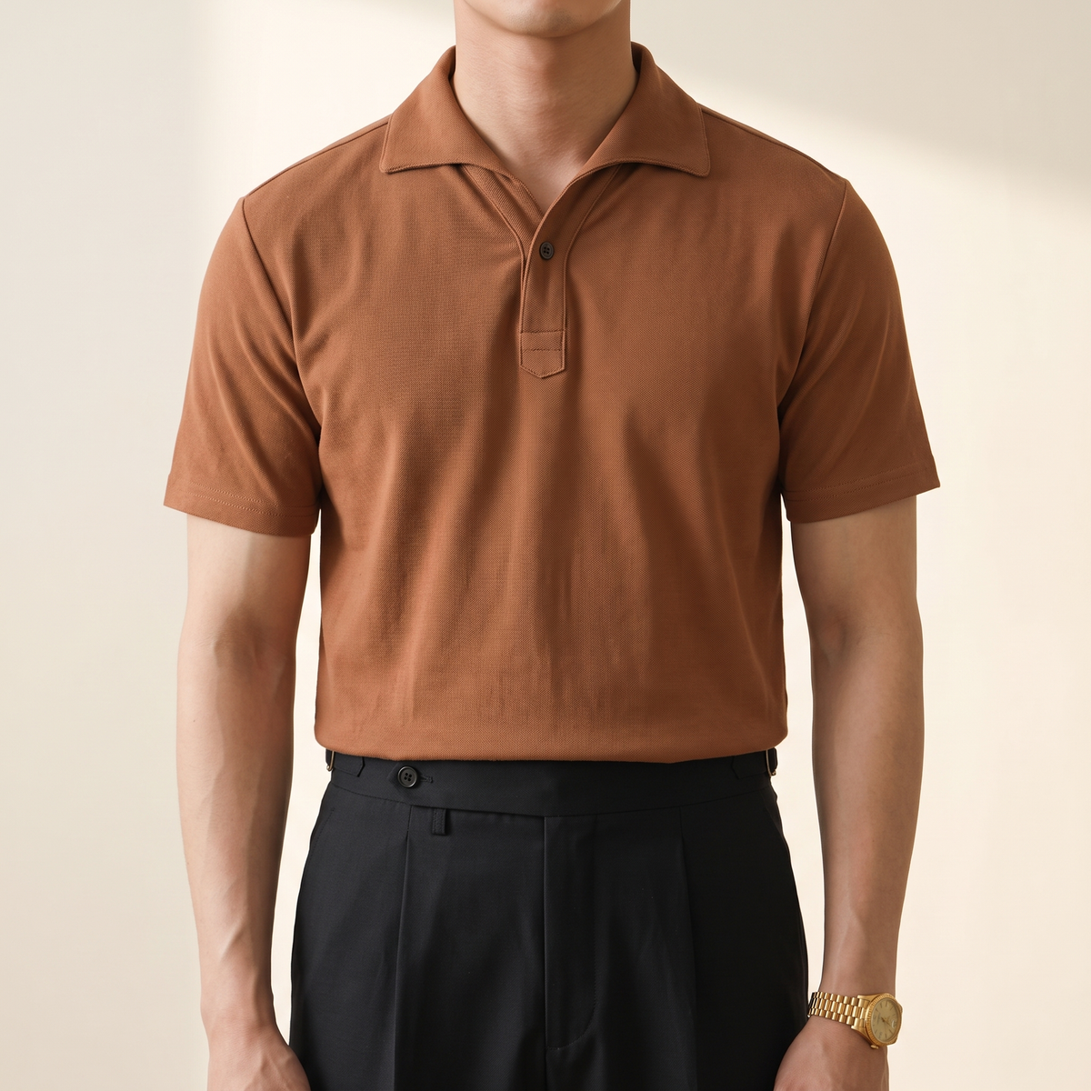 ELSTREE POLO Z KOŁNIERZYKIEM