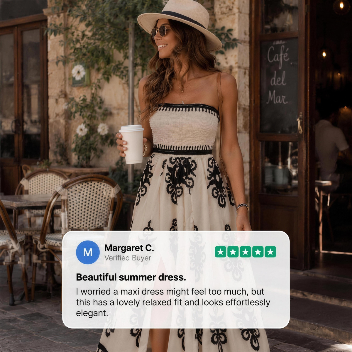 Elegancka sukienka maxi Rosalie resort