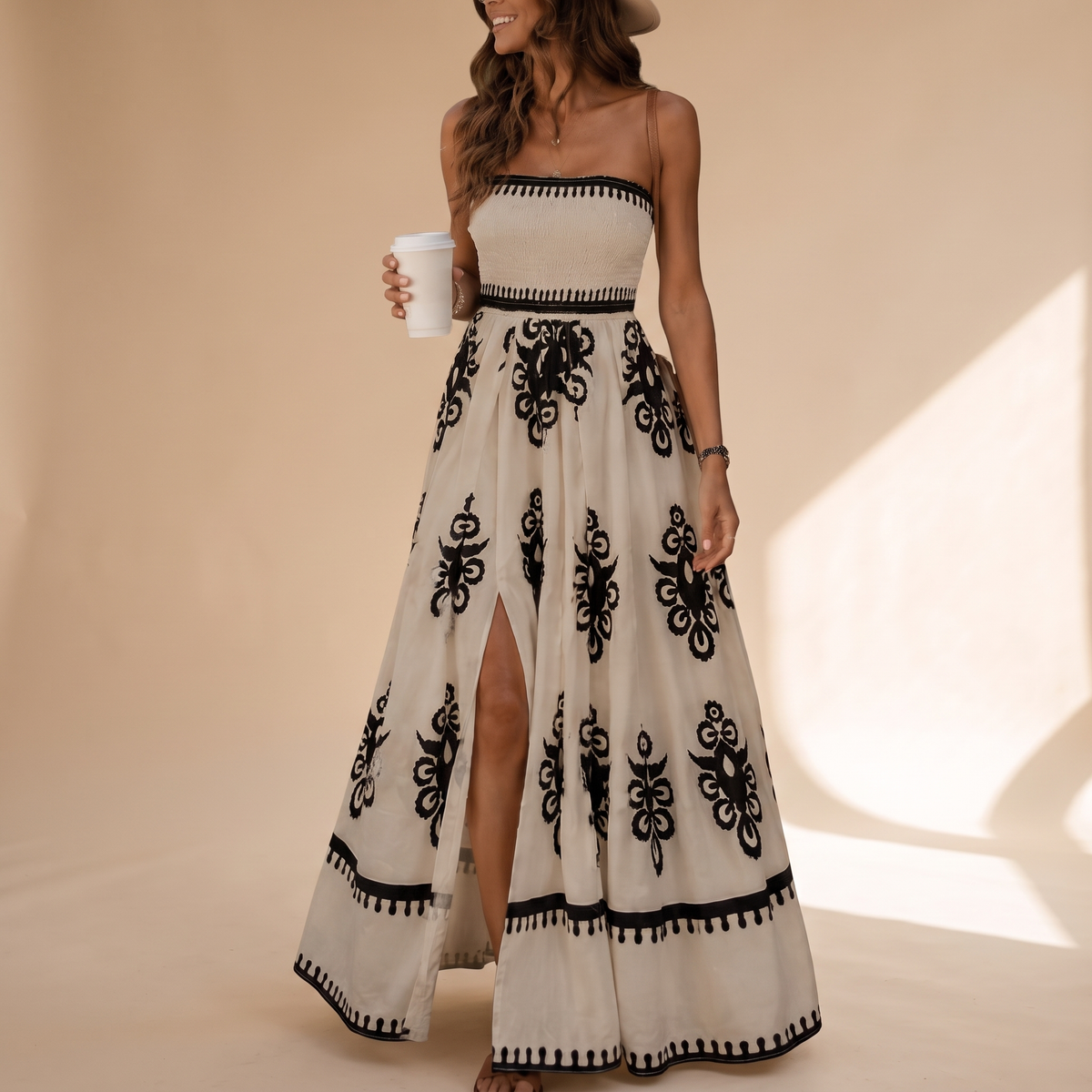 Elegancka sukienka maxi Rosalie resort
