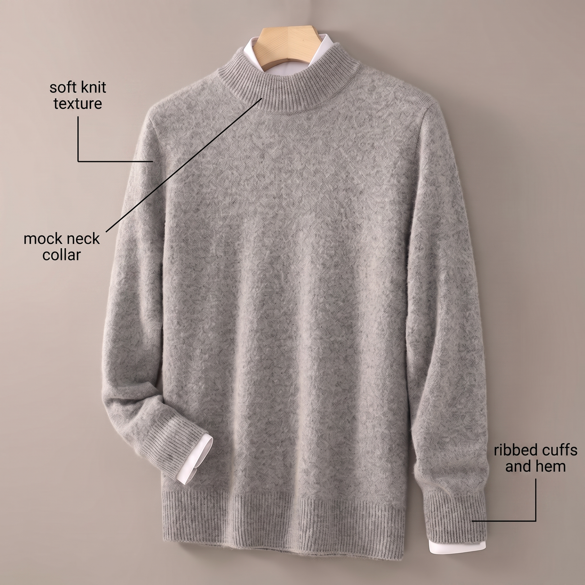 HARRINGTON gruby sweter z dzianiny