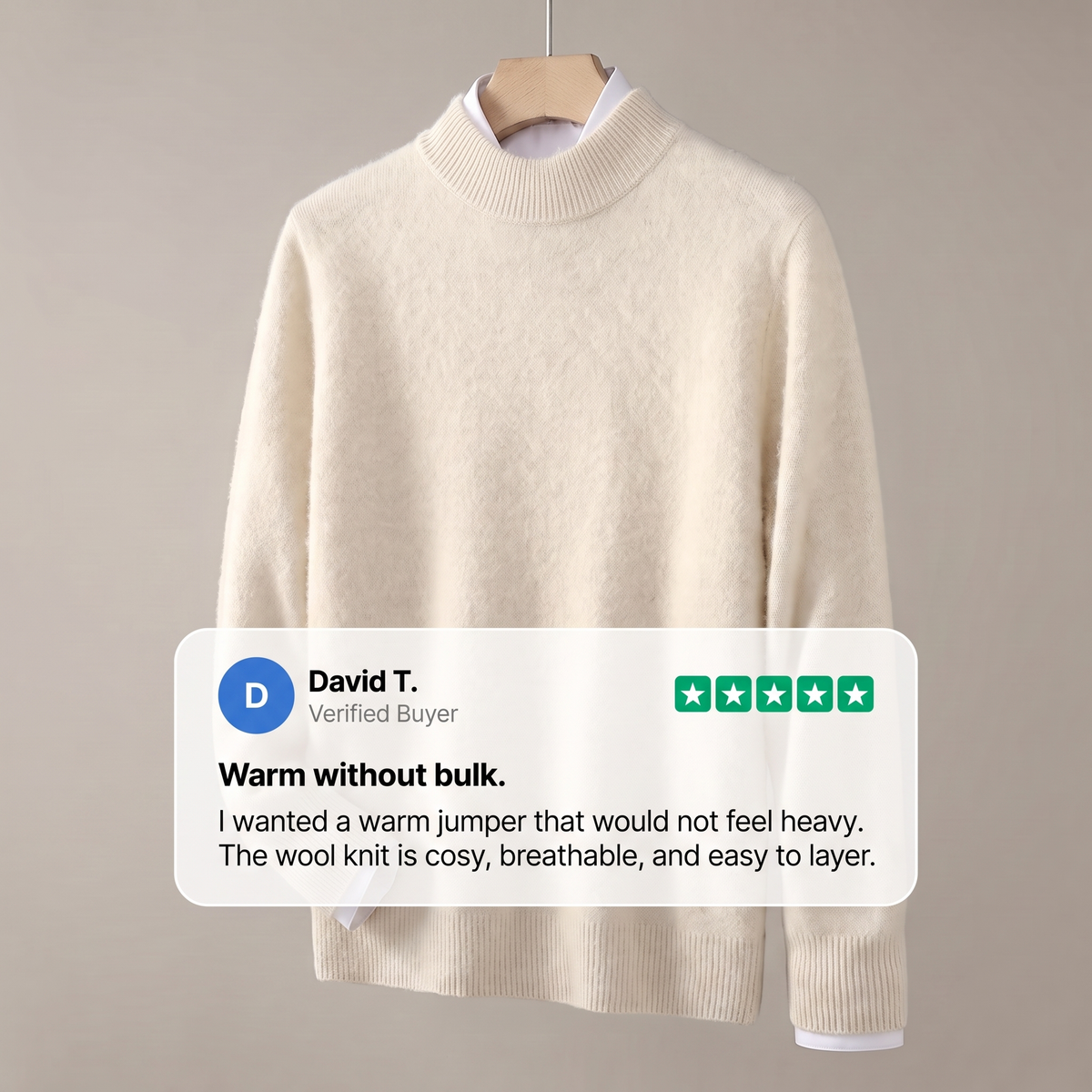 HARRINGTON gruby sweter z dzianiny