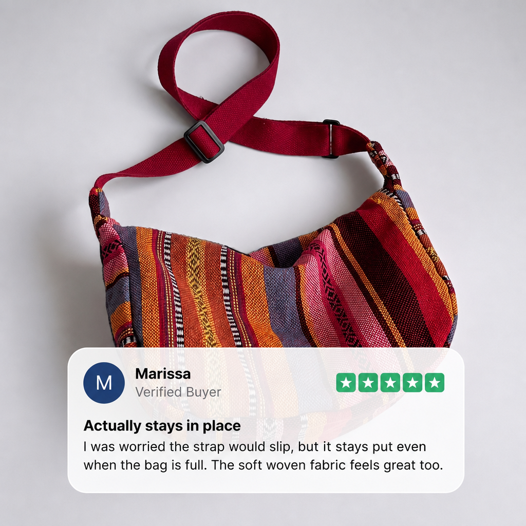 LA BOHEME wzorzysta torebka crossbody