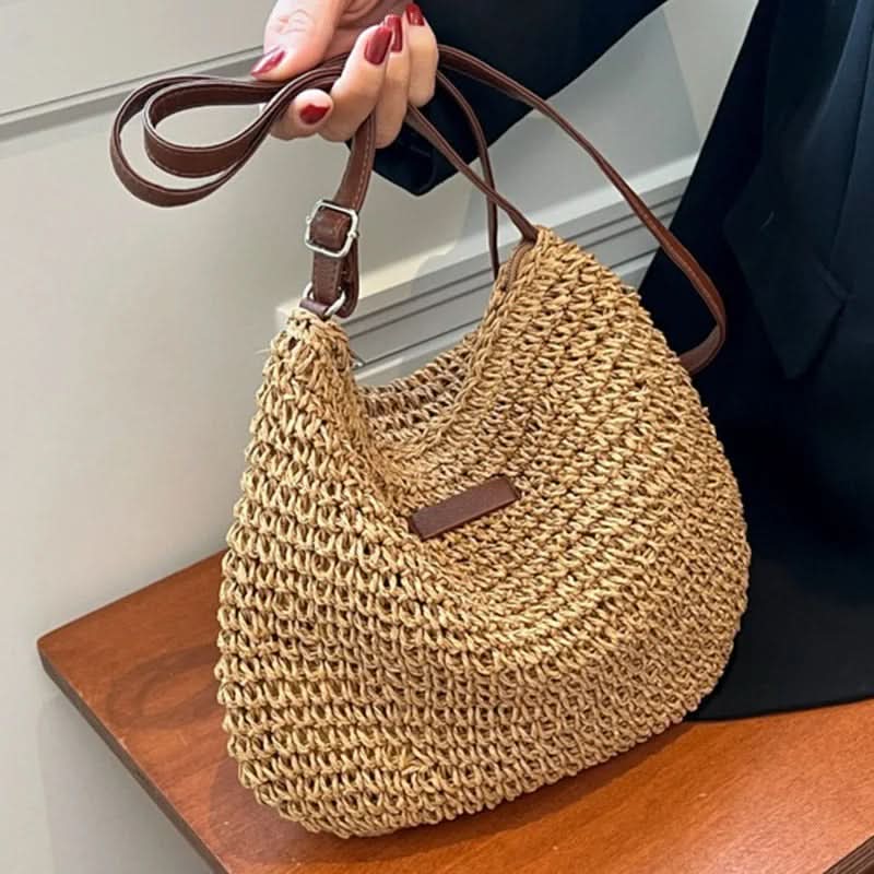 Lavinia – elegancka słomkowa torba shopper