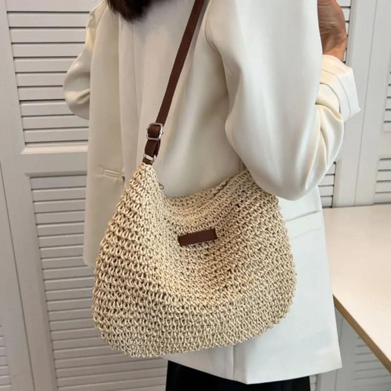 Lavinia – elegancka słomkowa torba shopper