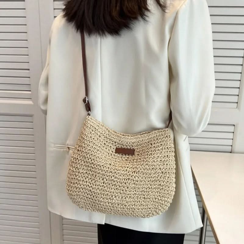 Lavinia – elegancka słomkowa torba shopper