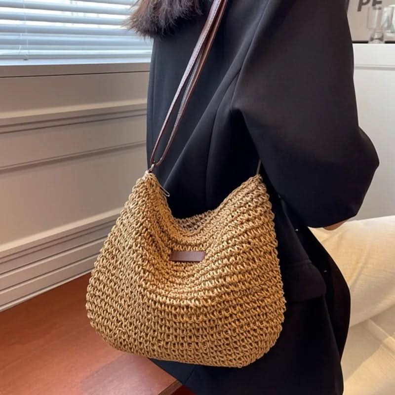 Lavinia – elegancka słomkowa torba shopper