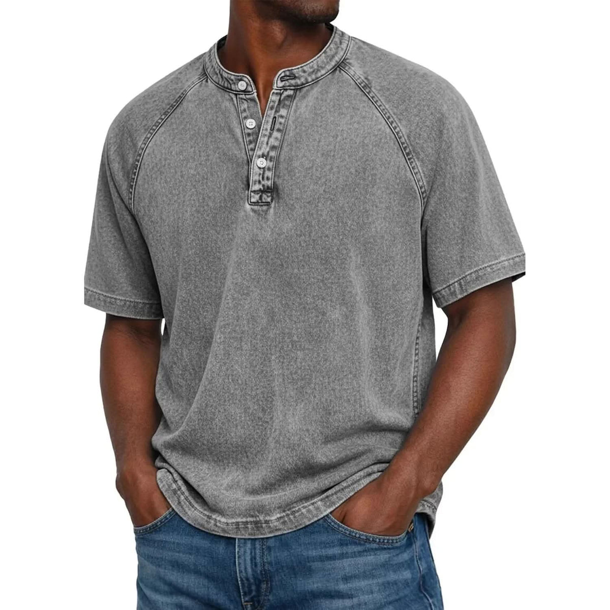 Arthur – swobodna koszulka henley