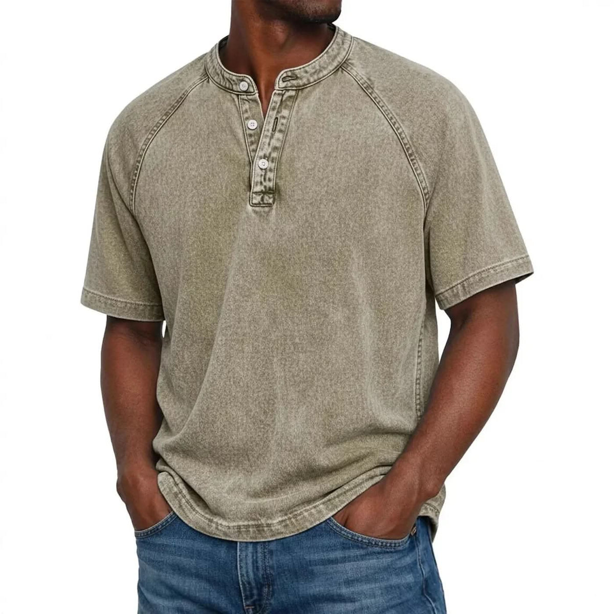 Arthur – swobodna koszulka henley