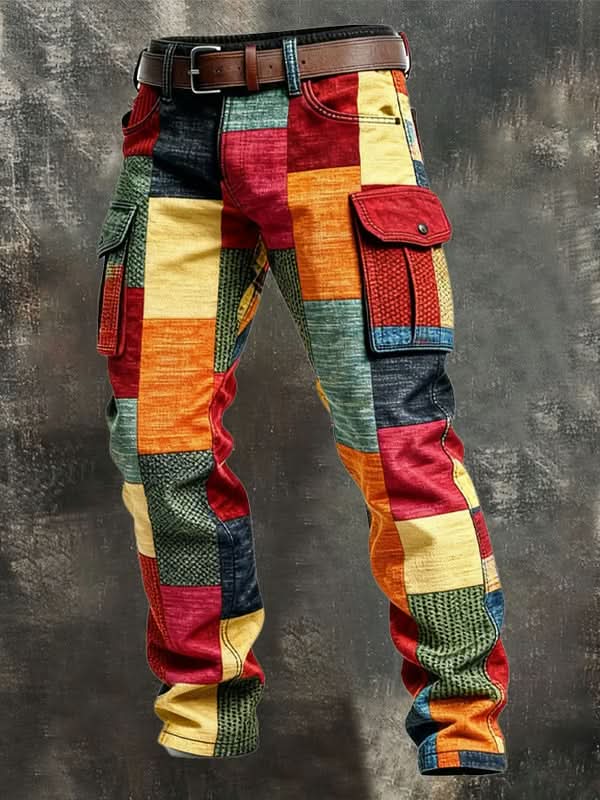 Varron – spodnie utility patchwork