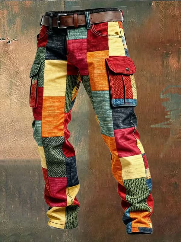 Varron – spodnie utility patchwork