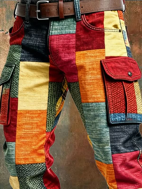 Varron – spodnie utility patchwork