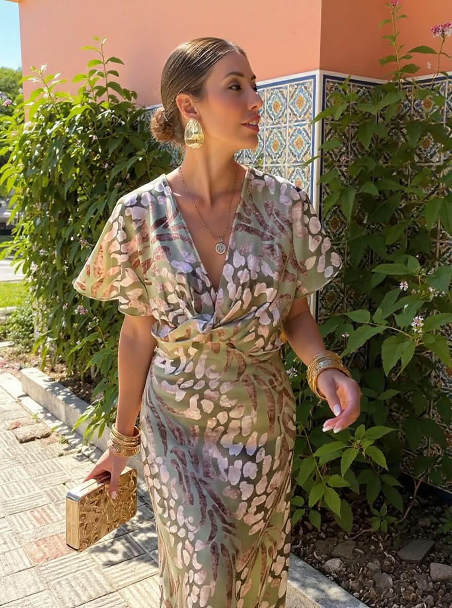 Sukienka midi Florence Copper