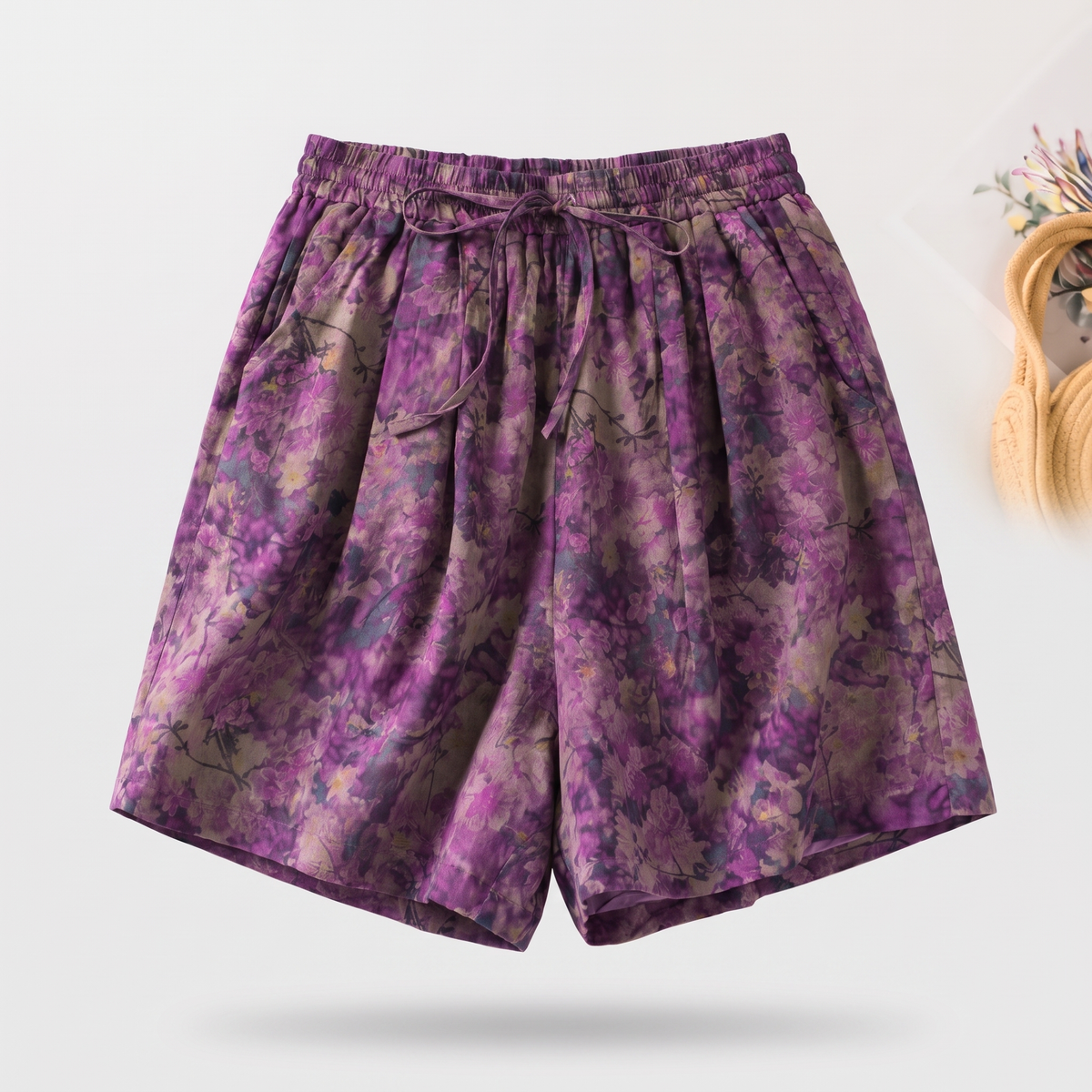 Szorty Lightluxe z lnu