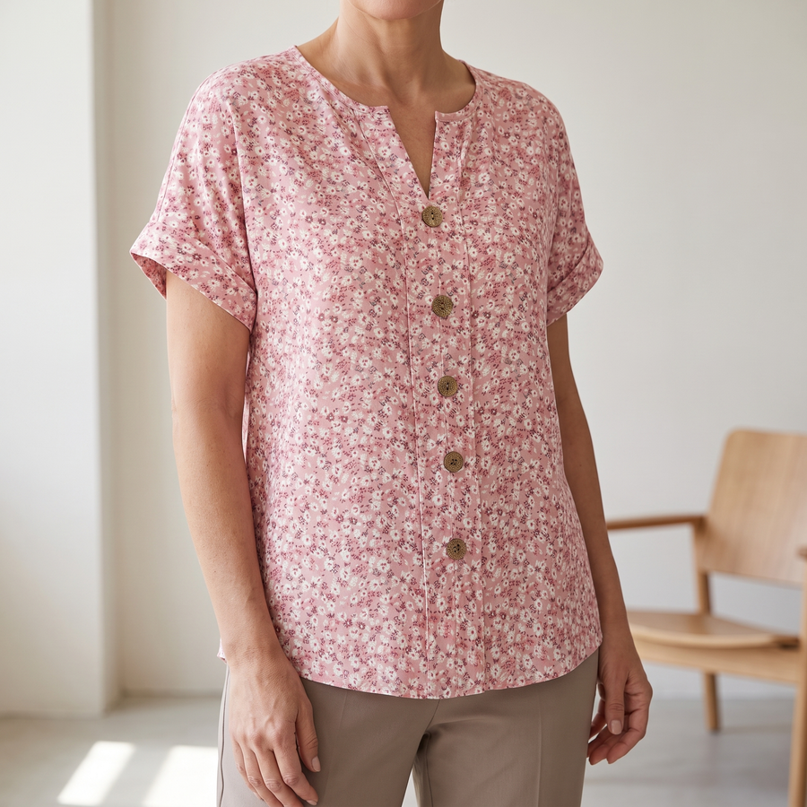 Lillie – wiosenna bluzka z guzikami