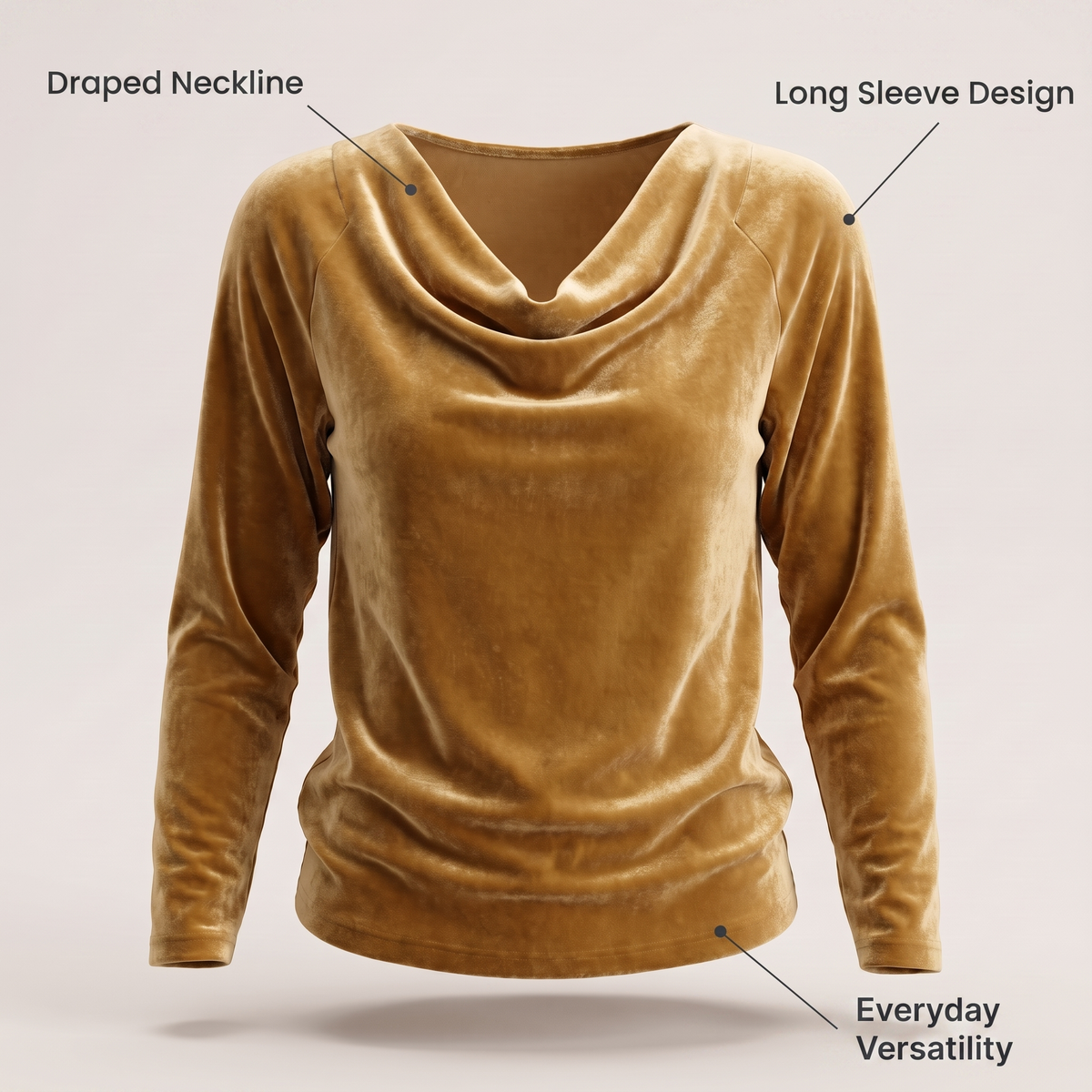 LILY WELUROWY ELEGANCKI TOP
