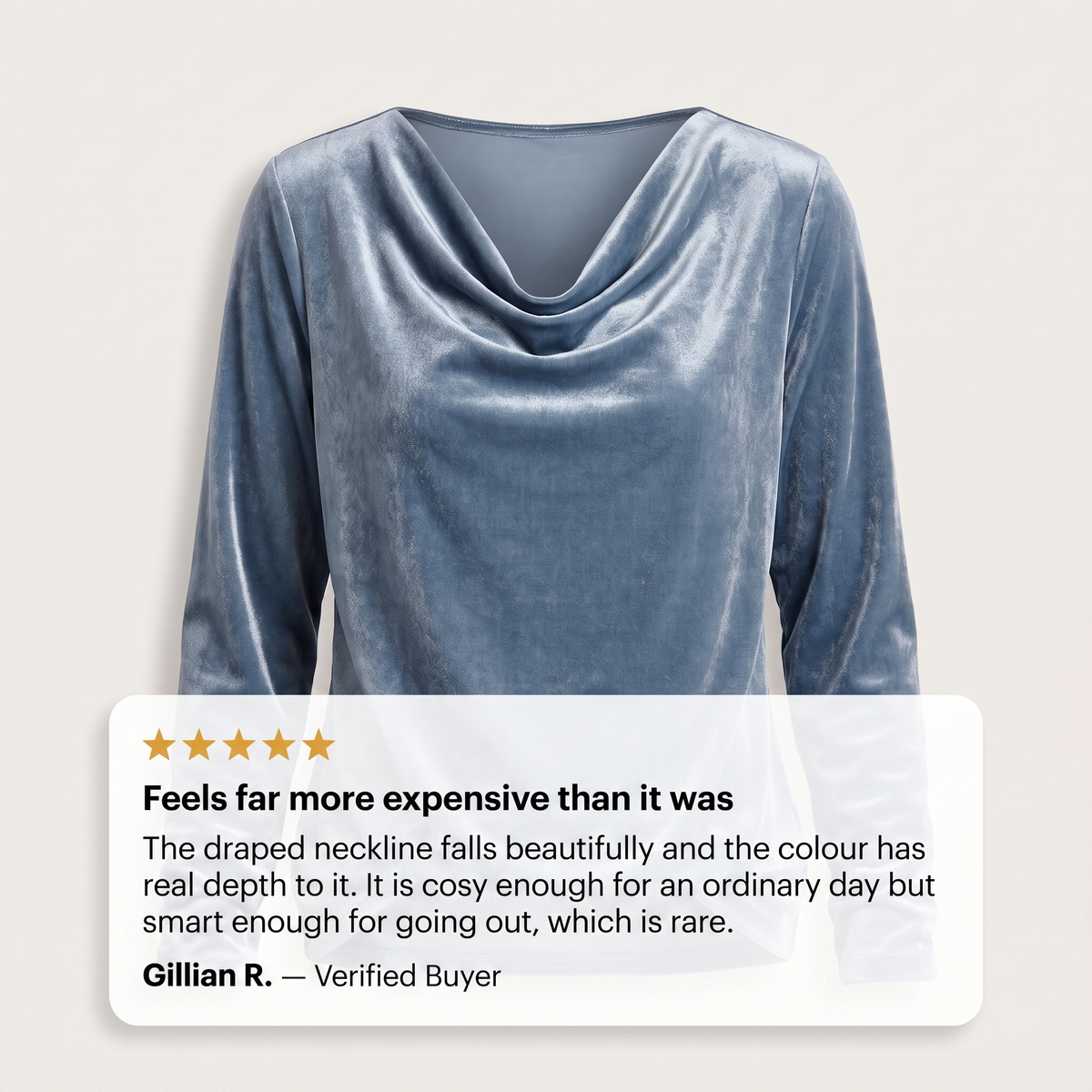 LILY WELUROWY ELEGANCKI TOP