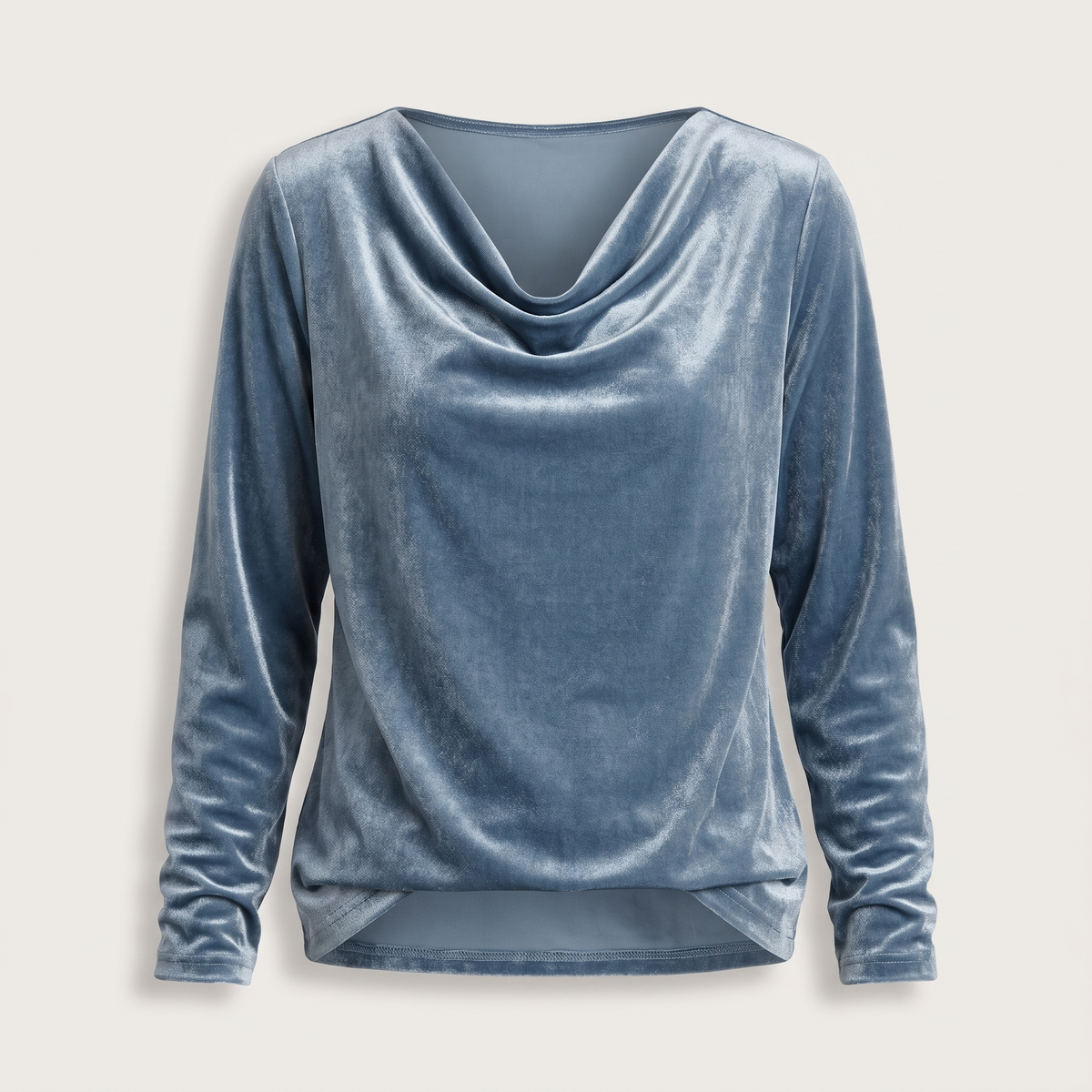LILY WELUROWY ELEGANCKI TOP