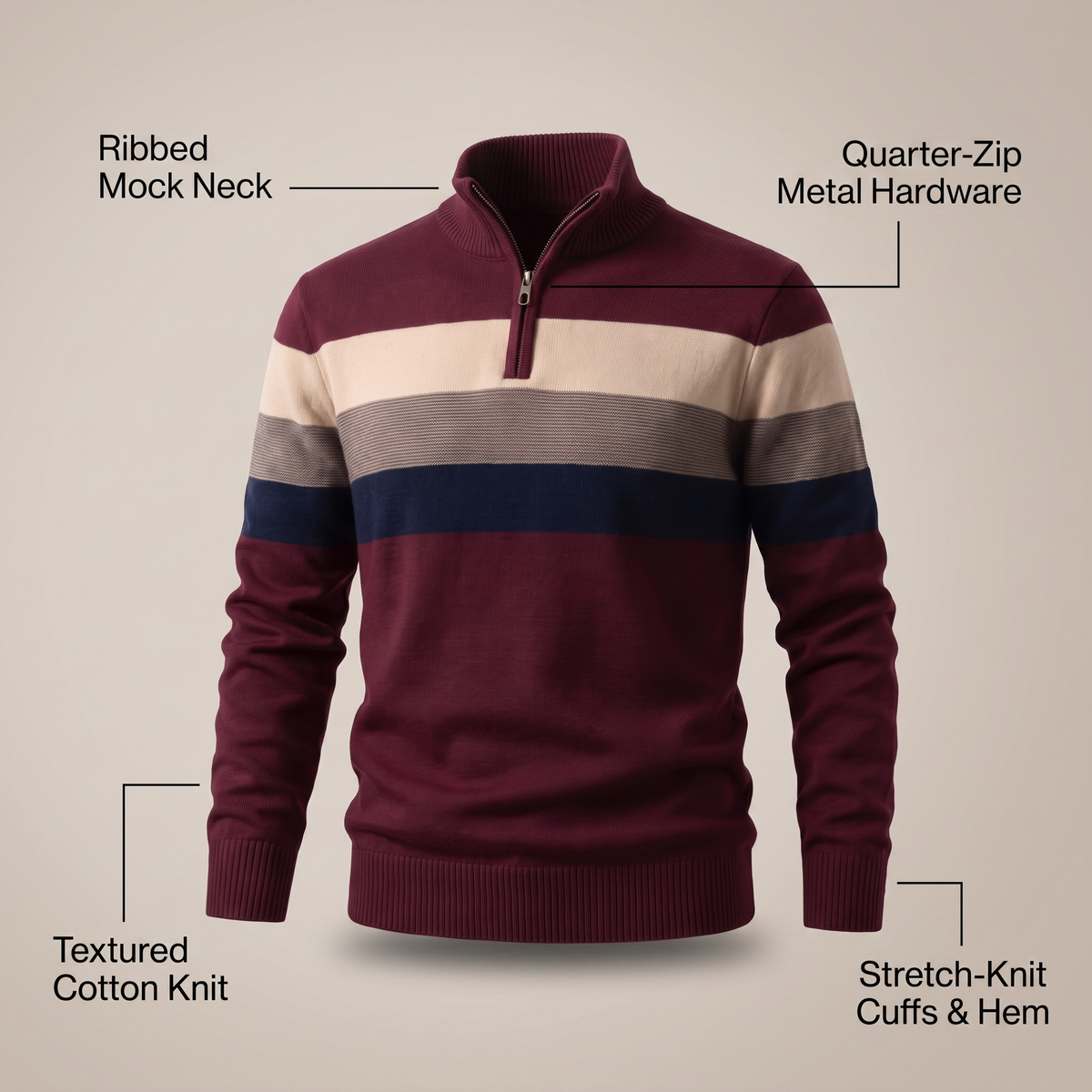 Lorven – sweter w paski