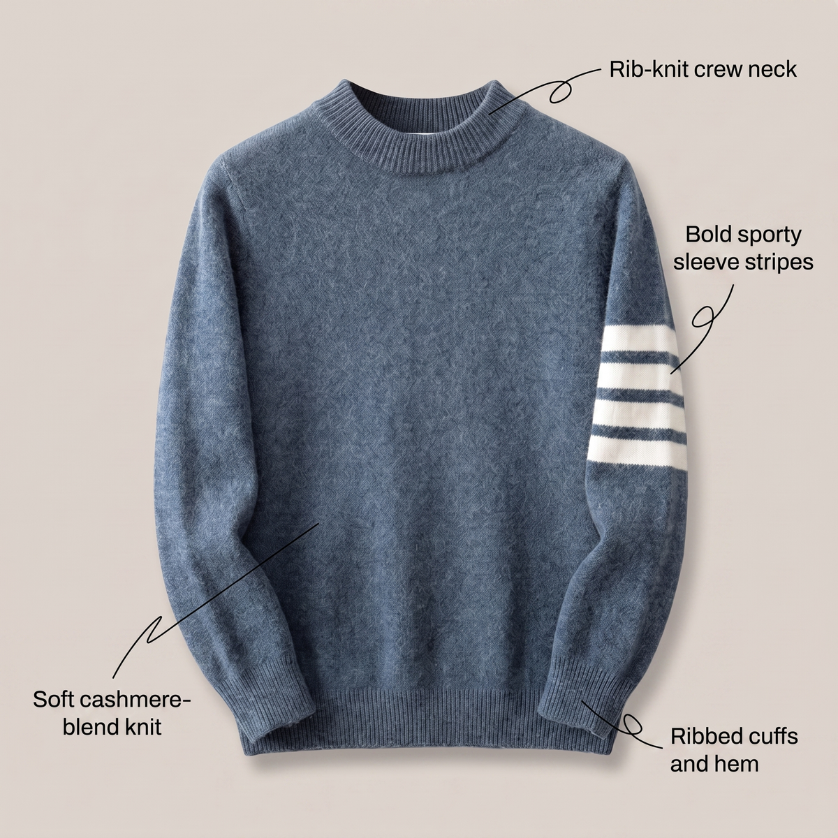 LUNERO Sweter z kaszmirem