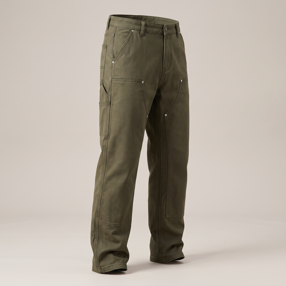 Wytrzymałe proste spodnie użytkowe typu workwear