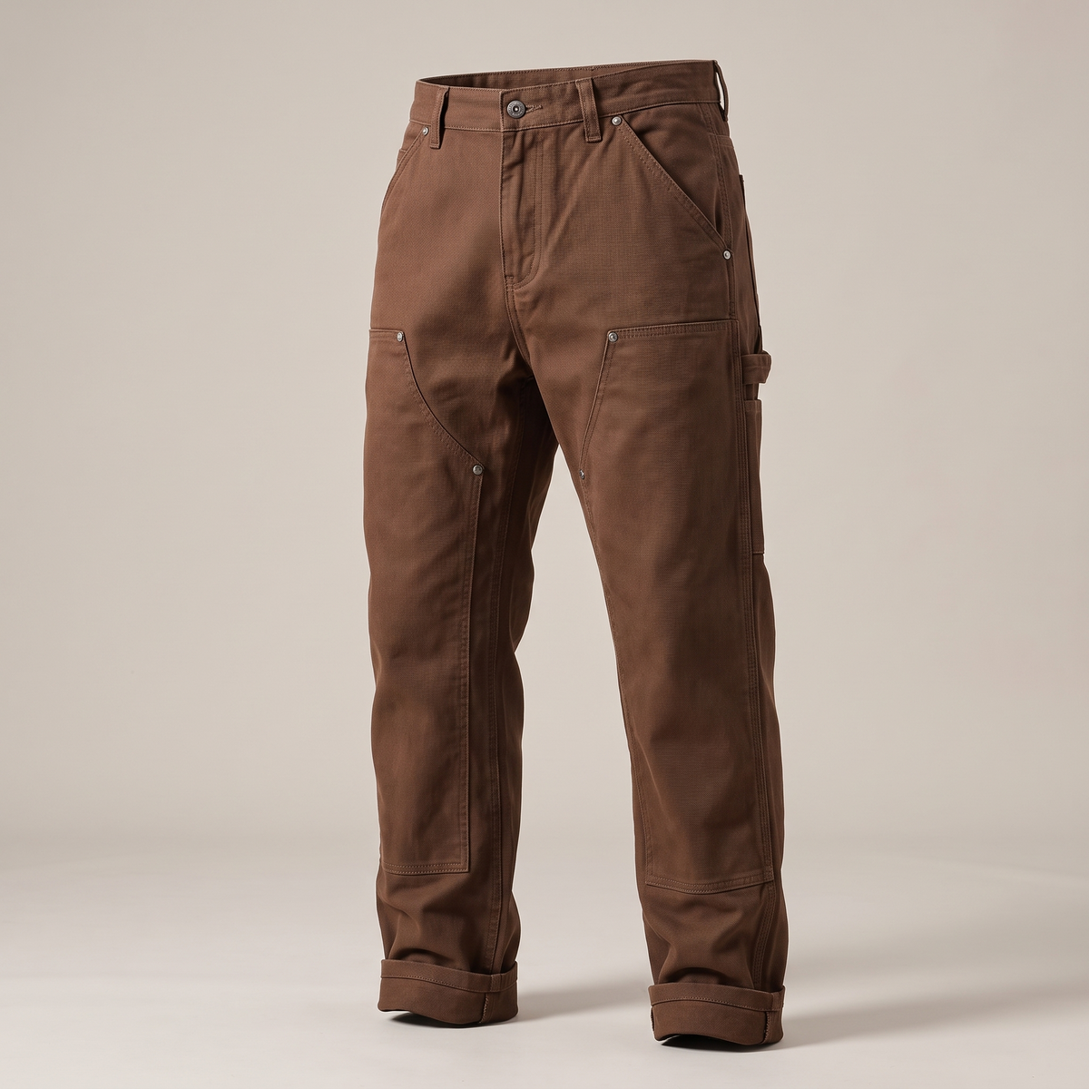 Wytrzymałe proste spodnie użytkowe typu workwear