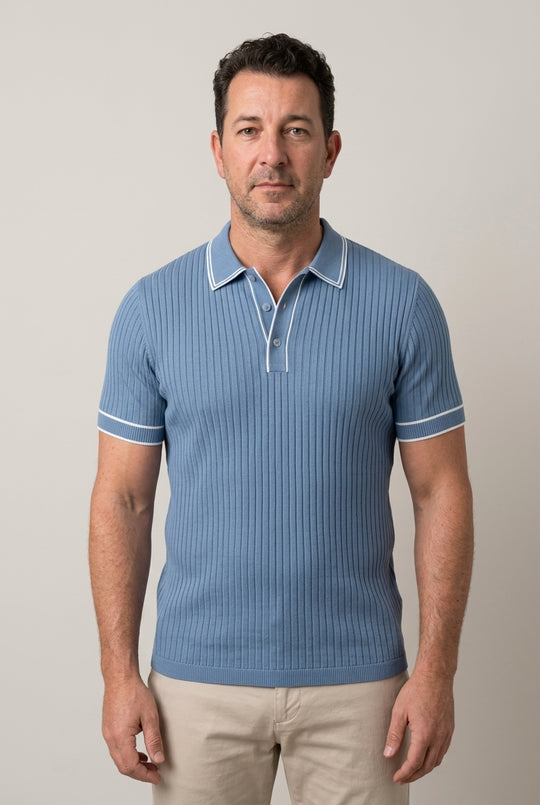 Liora™ Wyrafinowana Kontrastowa Koszulka Polo