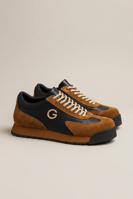 Bruna™ Eleganckie Kontrastowe Panele Sneakersy
