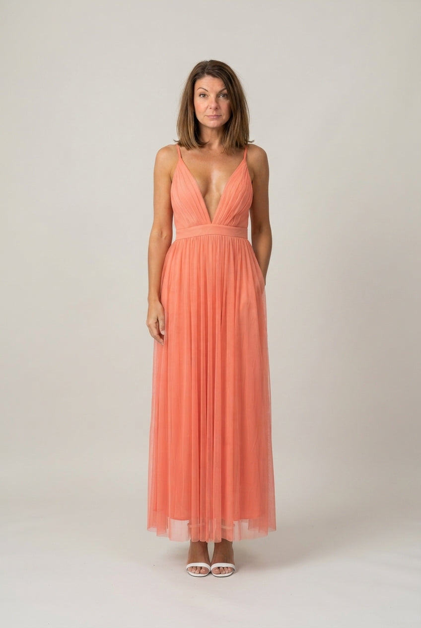 Pia™ Elegancka Plisowana Sukienka Maxi