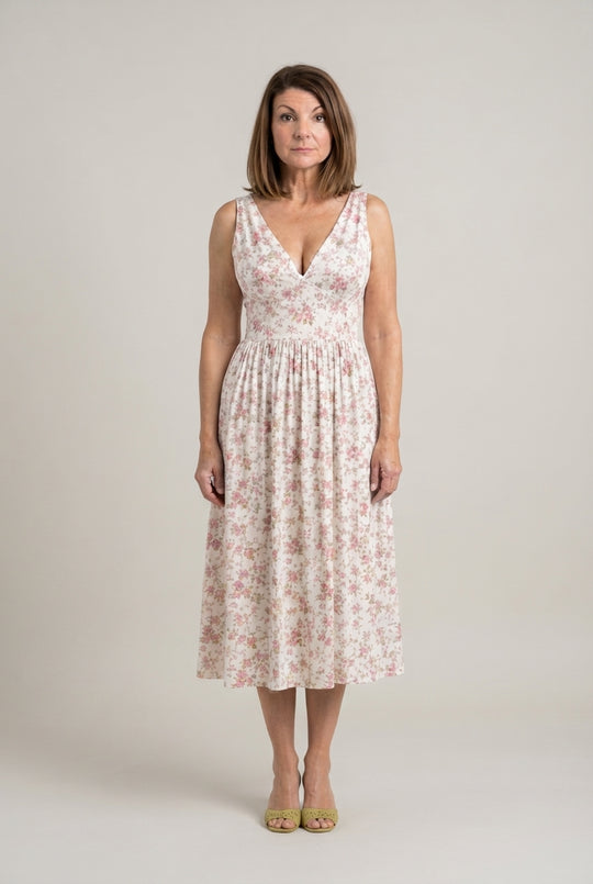 Daria™ Elegancka Kwiatowa Sukienka Midi